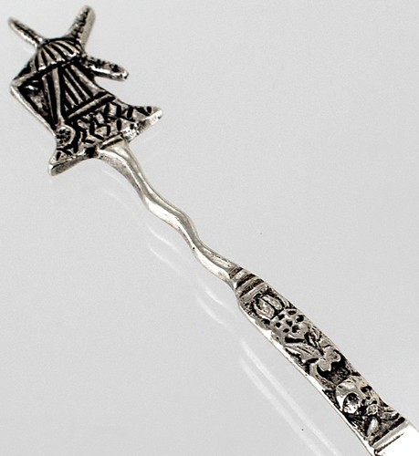 Miniature silver fork - silver,