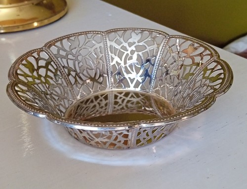 Antique silver plated floral - silver,