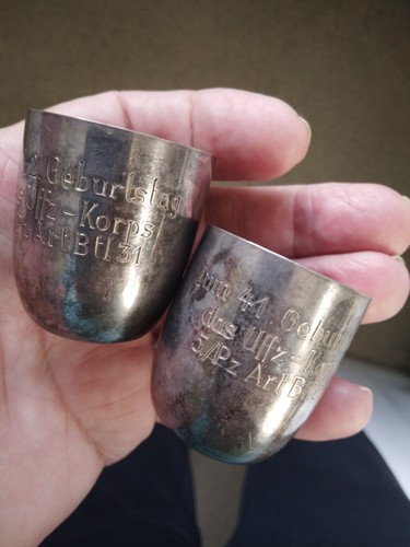 Two german solid silver cups