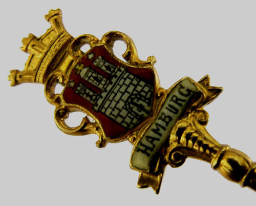 German solid silver gilt - solid,