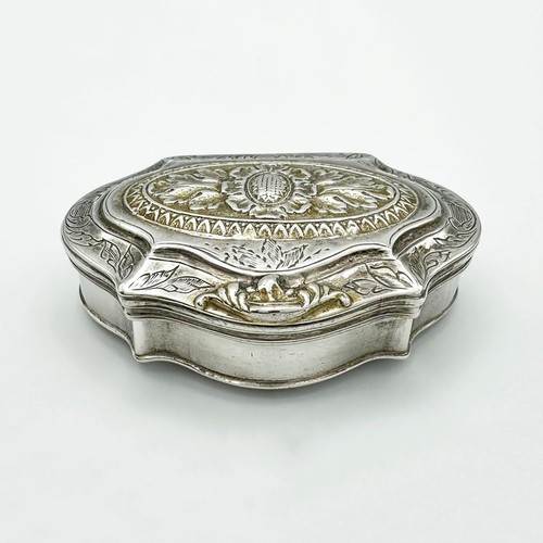 Antique german silver snuff - german,