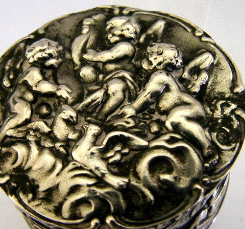 Beautiful solid silver cherubs - silver,